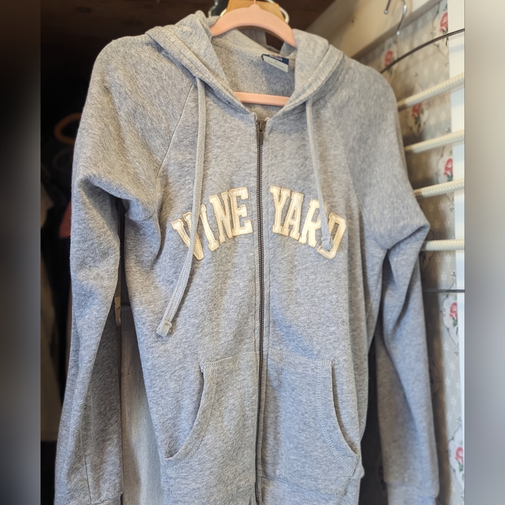Grey zip hoodie